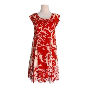 Anthropologie Maeve Indiga Bird Print Swing Dress